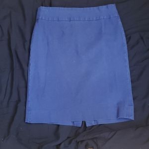 Navy pencil skirt